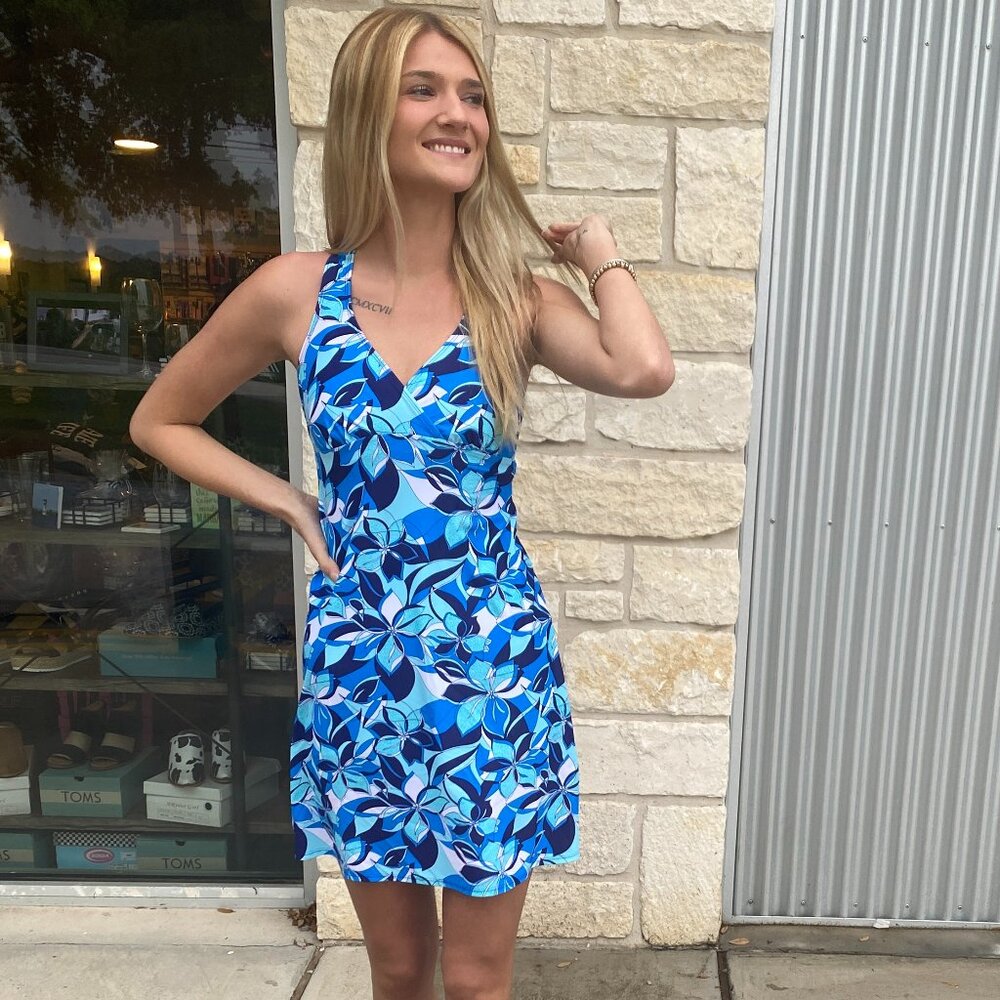 Chesapeake Dress UPF50- Sea Petals
